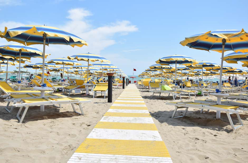 Private beach - Hotel Antares Alba Adriatica